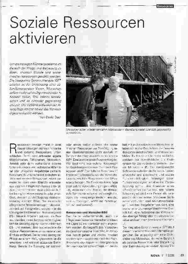 Vorschauseite 1: Soziale Ressourcen aktivieren