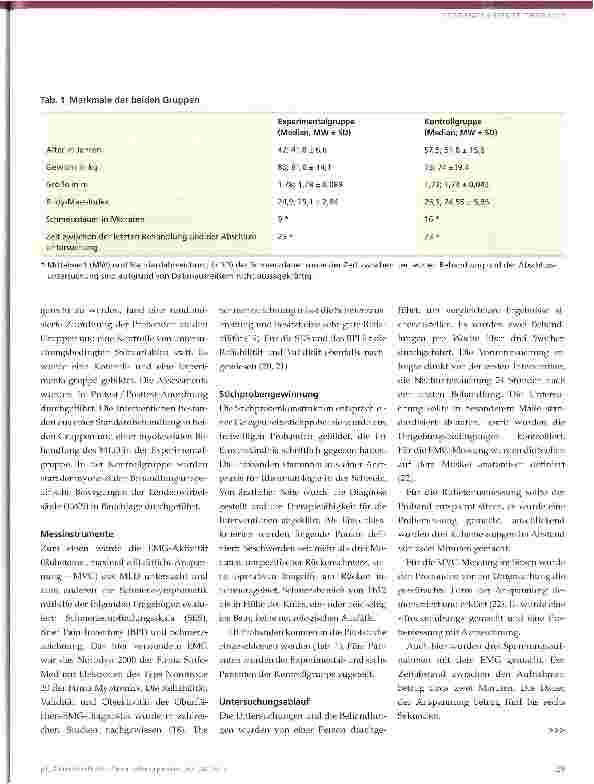 Vorschauseite 3: Effektivität myofaszialer Behandlungen bei unspezifischen Kreuzschmerzen