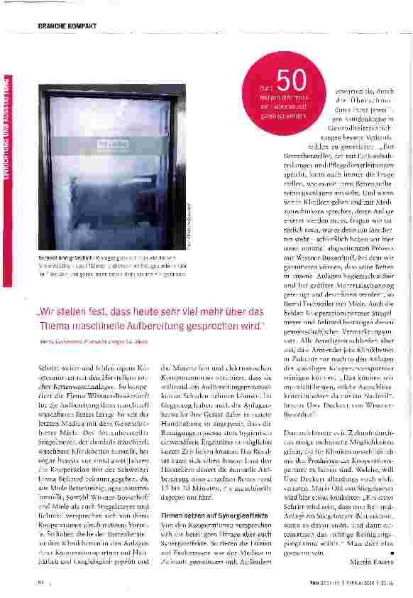 Vorschauseite 3: Kooperation für optimale Hygiene