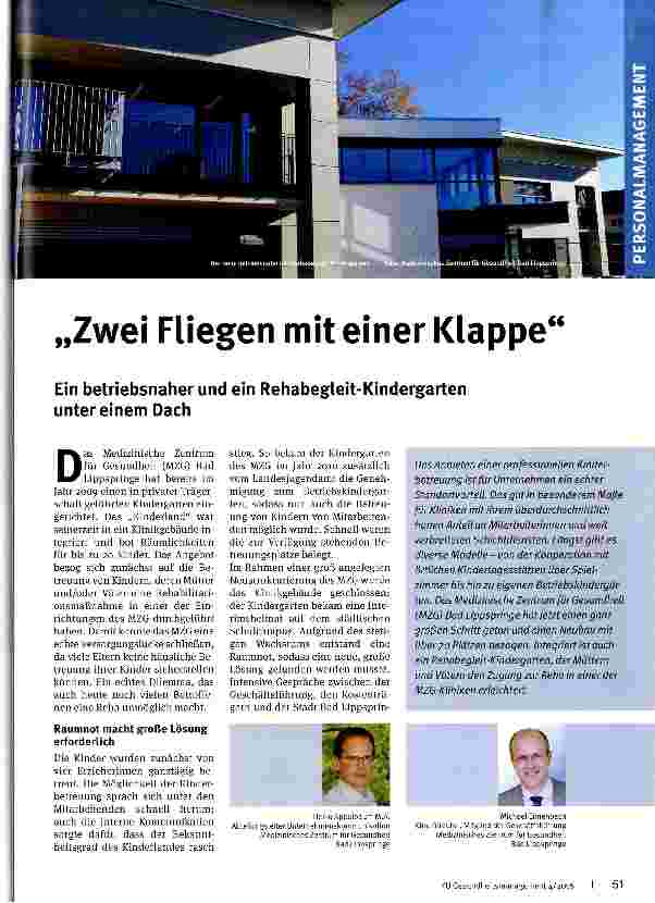 Vorschauseite 1: Zwei Fliegen mit einer Klappe