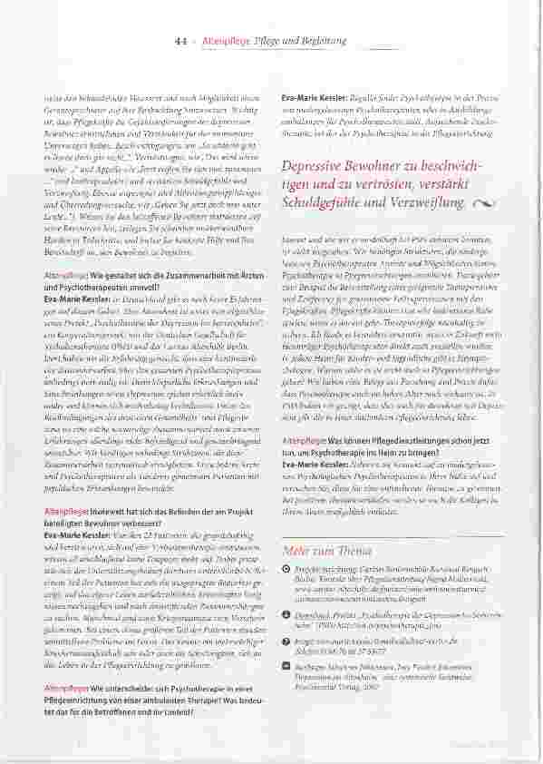 Vorschauseite 3: Depression endlich ernster nehmen