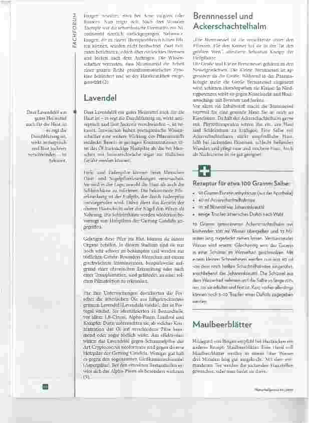 Vorschauseite 2: Chronische Hautleiden Phytotherapie und Cremes