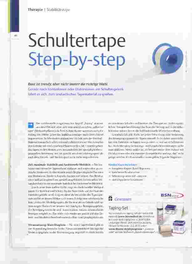 Vorschauseite 1: Schultertape Step-by-step