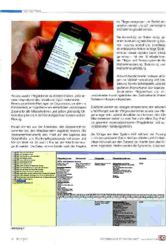 Vorschauseite 2: Nutzen des digitalen Risikomanagements in der mobilen Pflege und Betreuung