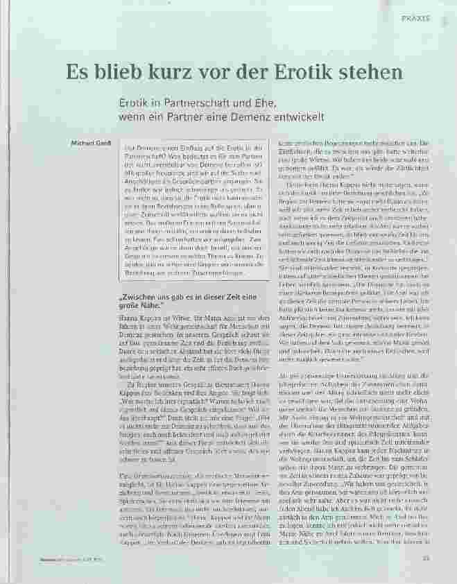 Vorschauseite 1: Es blieb kurz vor der Erotik stehen