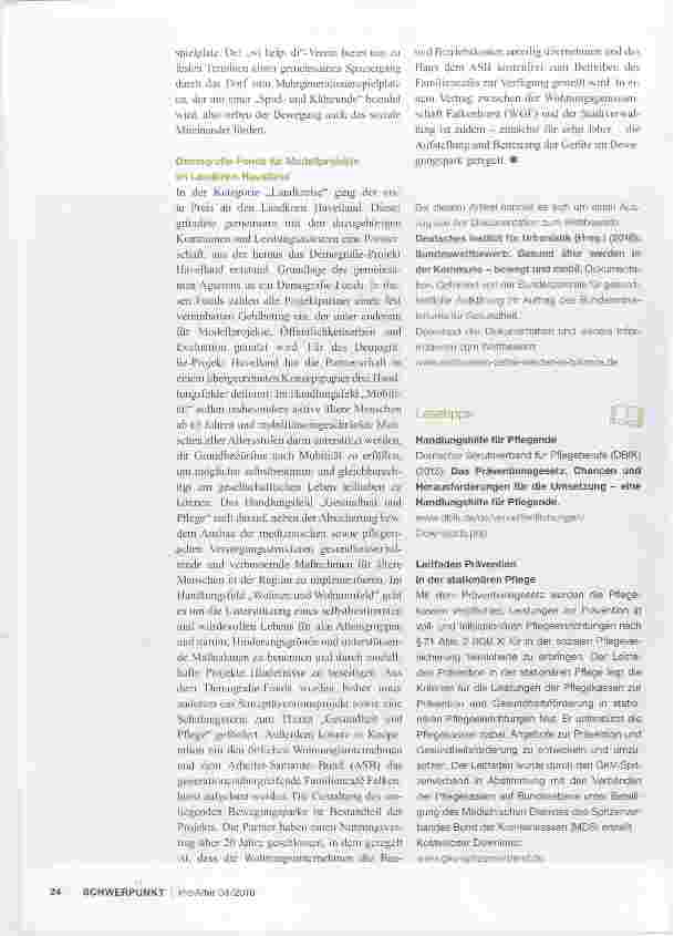 Vorschauseite 3: Ausgezeichnete kommunale Strategien zur Gesundheitsprävention