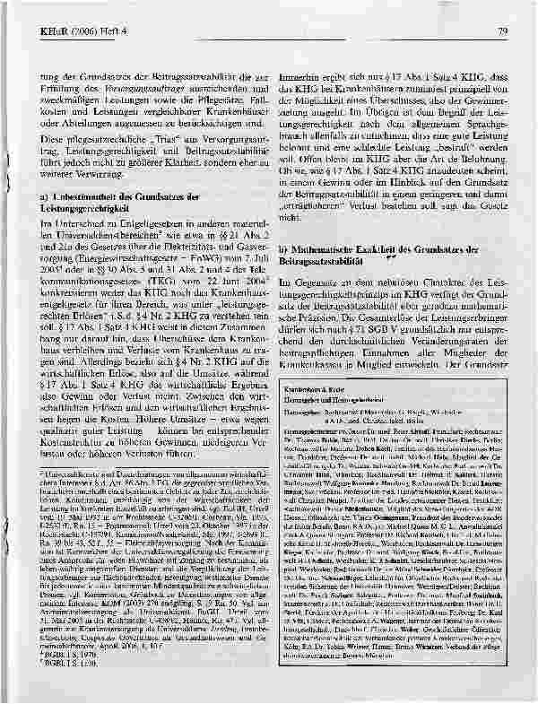Vorschauseite 3: Verfassungsrechtliche Maßstäbe für die Kalkulation von DRGs
