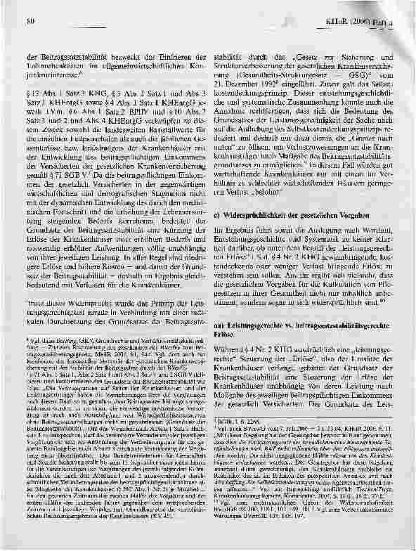 Vorschauseite 4: Verfassungsrechtliche Maßstäbe für die Kalkulation von DRGs