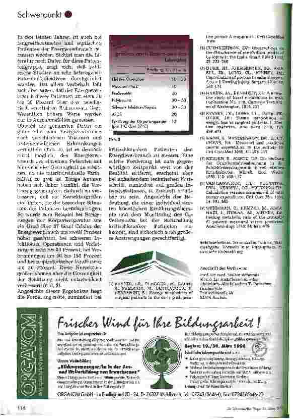 Vorschauseite 3: Wie hoch ist der Energieverbrauch schwerkranker Patienten und wie messe ich ihn?