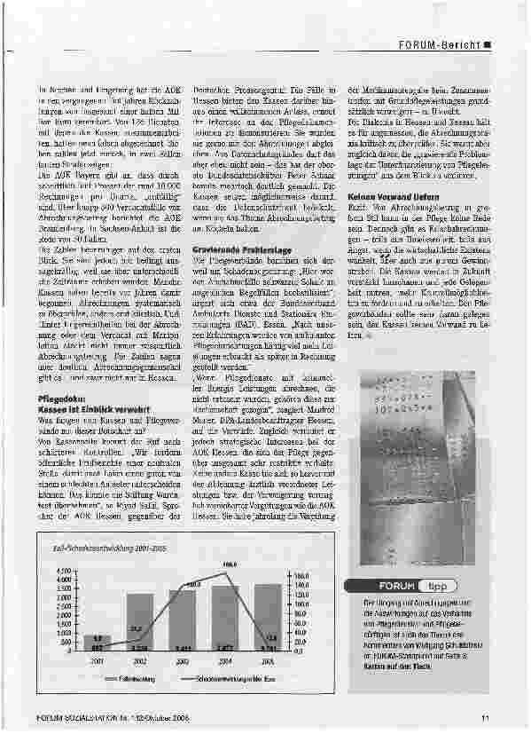 Vorschauseite 2: Pflegedienste im Visier der Kassen