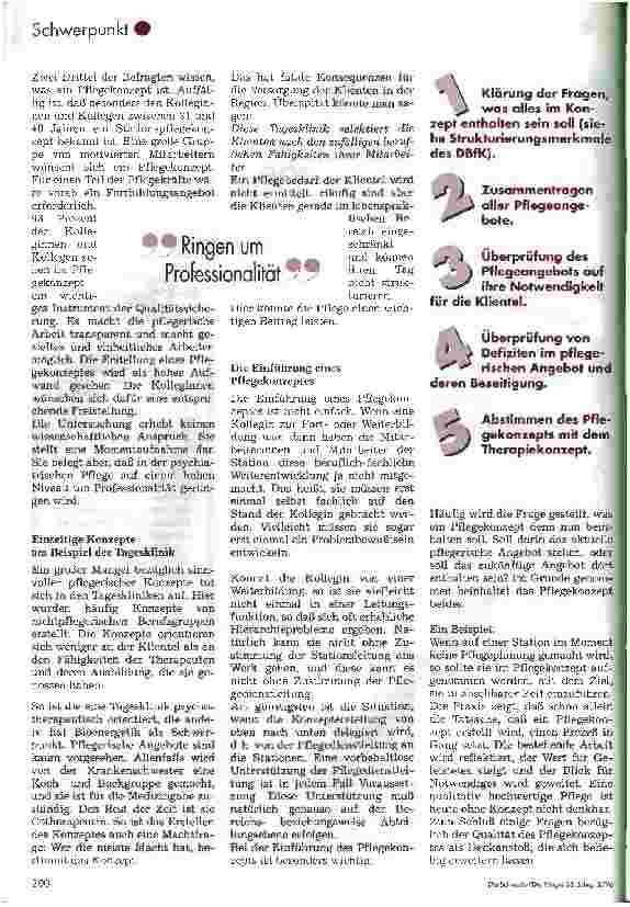 Vorschauseite 2: Psychiatrie im Wandel Psychiatrische Pflege heute
