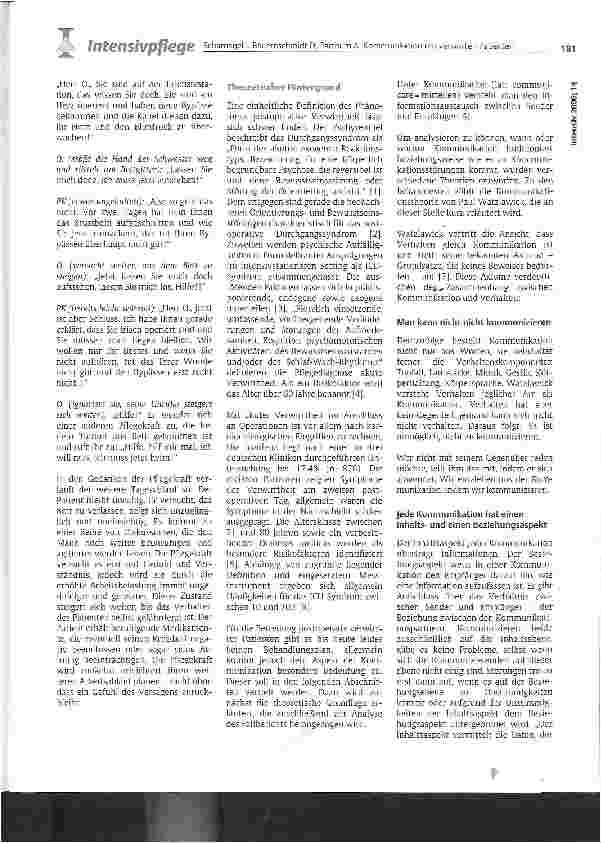Vorschauseite 2: Kommunikation mit postoperativ verwirrten Patienten