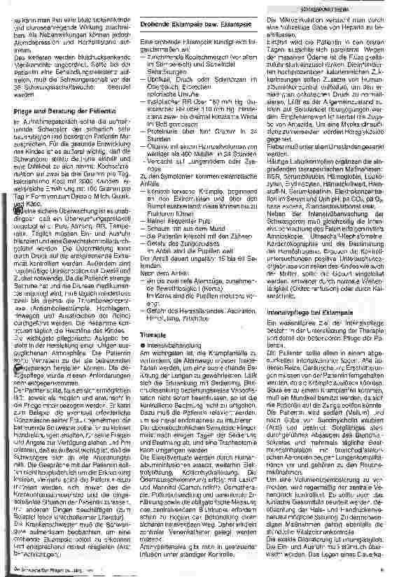 Vorschauseite 3: Risiko in der Schwangerschaft Gestose - Spezielle Pflege -