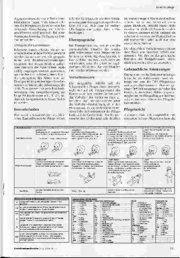 Vorschauseite 4: Pflegekurve für Frühgeborene unter Berücksichtigung entwicklungsfördernder Maßnahmen