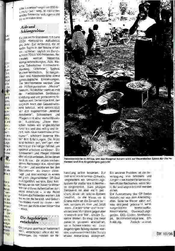Vorschauseite 2: Hier wird fast alles gebraucht - von der OP-Lampe bis zum EKG-Gerät Vom Alltag im West Goja Hospital im Norden Ghanas