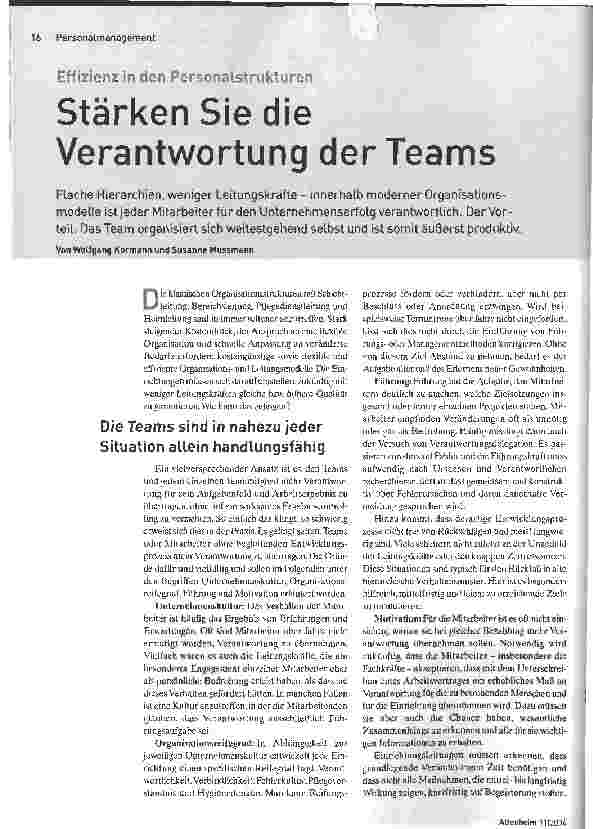 Vorschauseite 1: Stärken Sie die Verantwortung der Teams