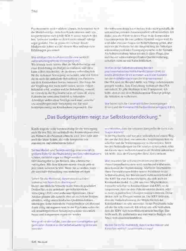 Vorschauseite 3: Psych-Finanzierung „PEPP bleibt die Grundlage