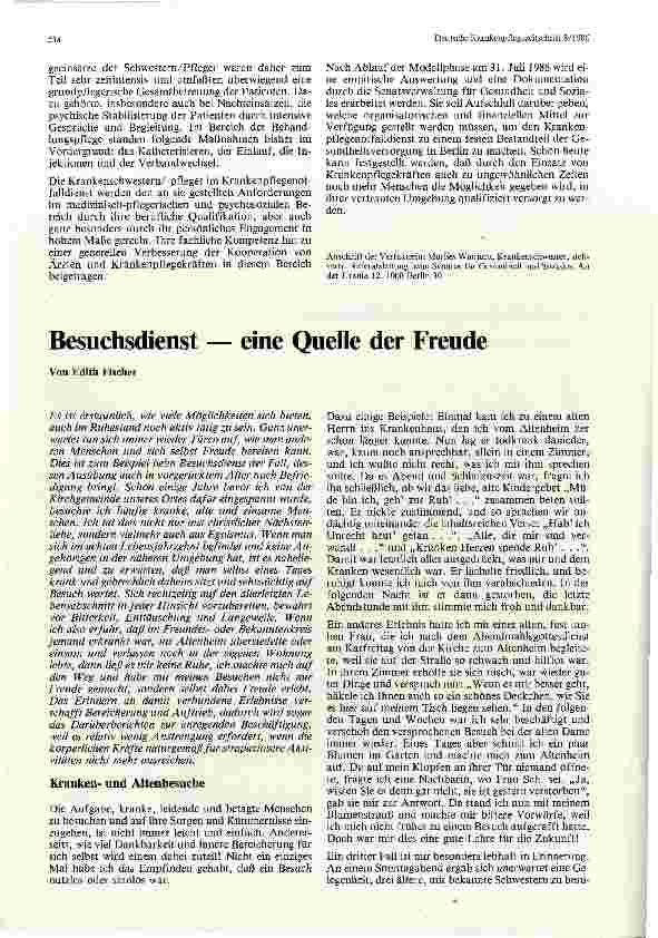 Vorschauseite 2: Krankenpflegenotfalldienst