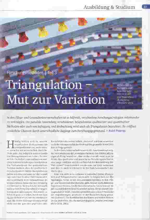 Vorschauseite 1: Forschungsmethoden Teil 3 Triangulation - Mut zur Variation