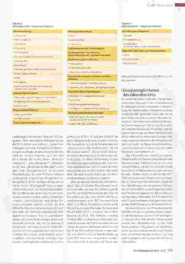 Vorschauseite 4: Der elektronische Wundbericht ais Grundiage für eine interprofessionelle Kommunikation in der intersektoralen Versorgung