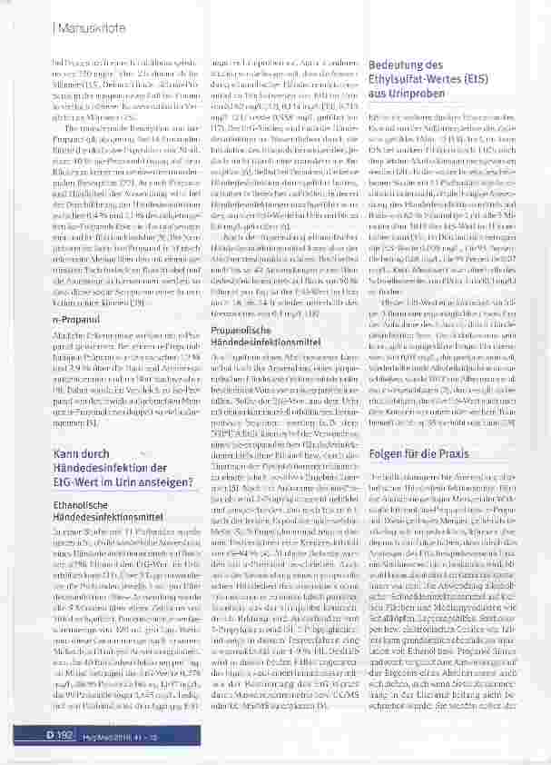 Vorschauseite 4: Bedeutung der Händedesinfektion beim Nachweis der Alkoholabstinenz
