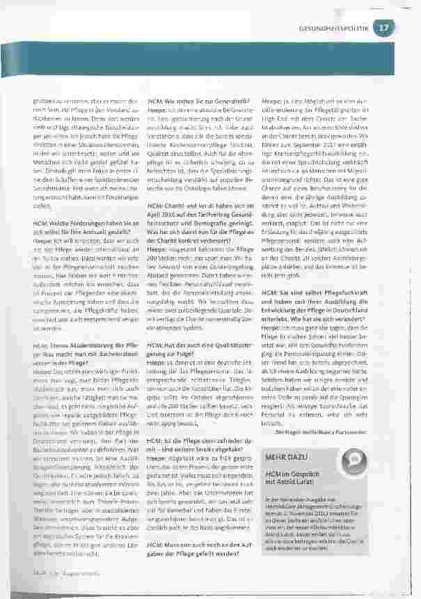 Vorschauseite 2: Auf dem Weg zur Spitze mit der Pflege