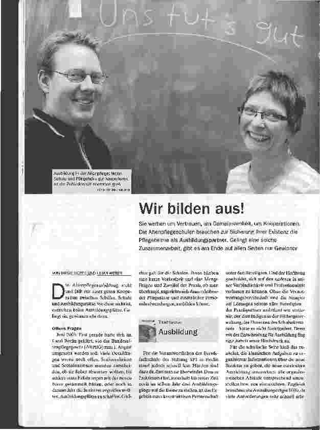 Vorschauseite 1: Wir bilden aus!