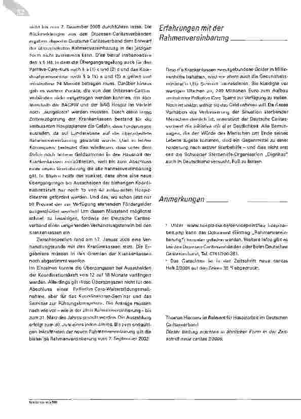 Vorschauseite 4: Förderung ambulanter HospizdiensteKrankenkassen behalten zweckgebundene Fördergelder in Millionenhöhe