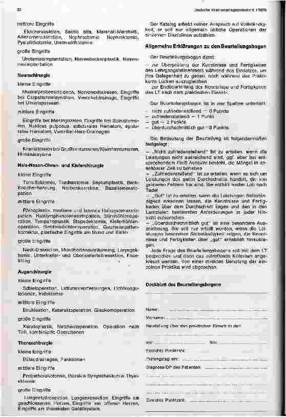 Vorschauseite 3: Lehrgang zur Heranbildung von Fachschwestern und Fachpflegern für den OP-dienst UNI Berlin