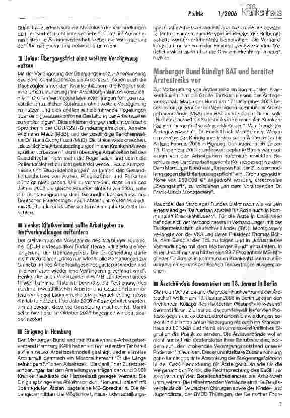 Vorschauseite 3: DKG: Regierung gießt Öl ins Feuer