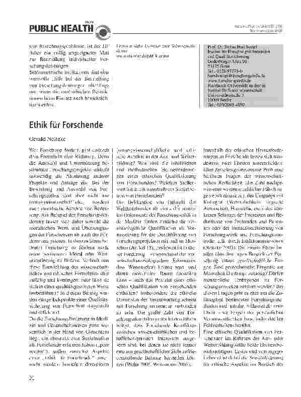 Vorschauseite 2: Leistungsbewertung in der Forschung