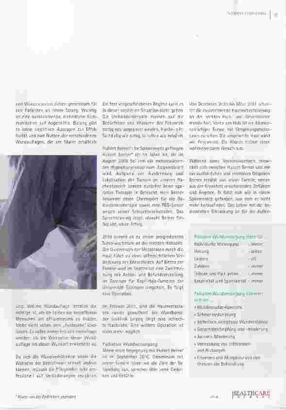 Vorschauseite 2: Palliative Wundversorgung:Symptome lindern, zuhören und improvisieren