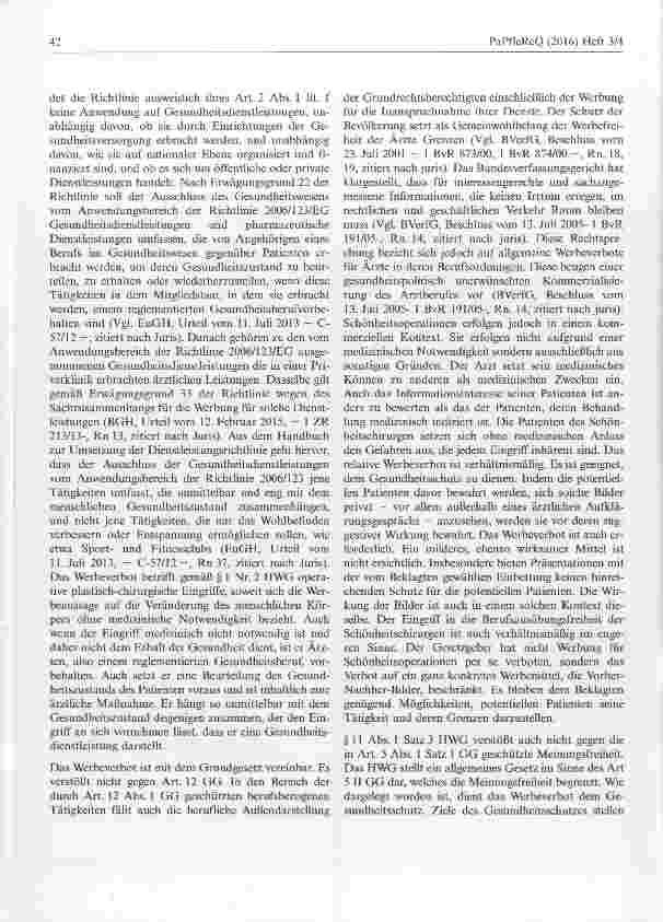 Vorschauseite 4: Unzulässigkeit von Vorher-Nachher-Bildern für Schönheitsoperationen