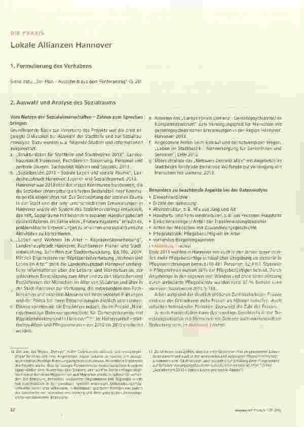 Vorschauseite 1: Lokale Allianzen Hannover