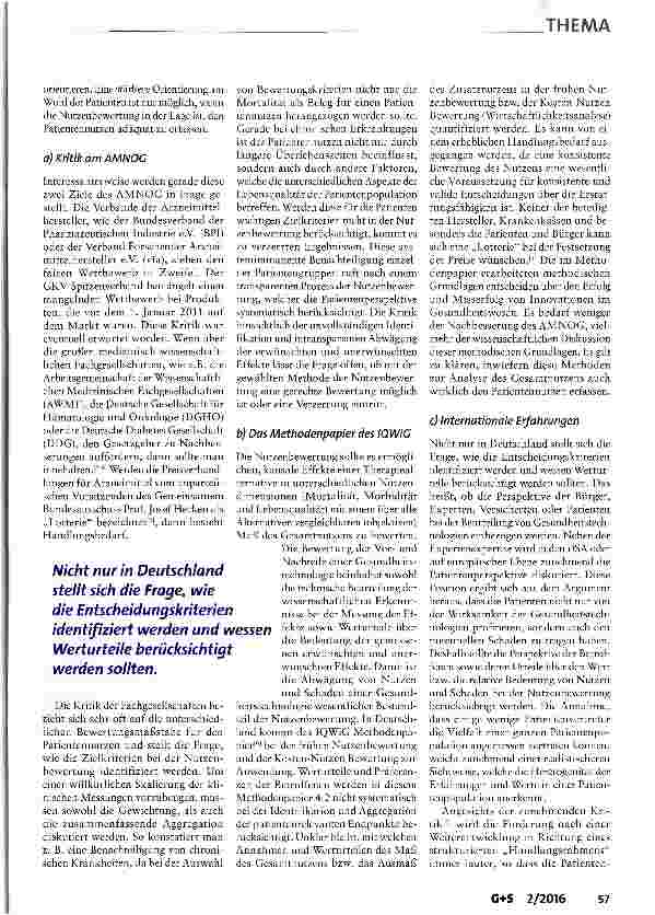 Vorschauseite 2: Die Methode der Nutzenbewertung in Deutschland