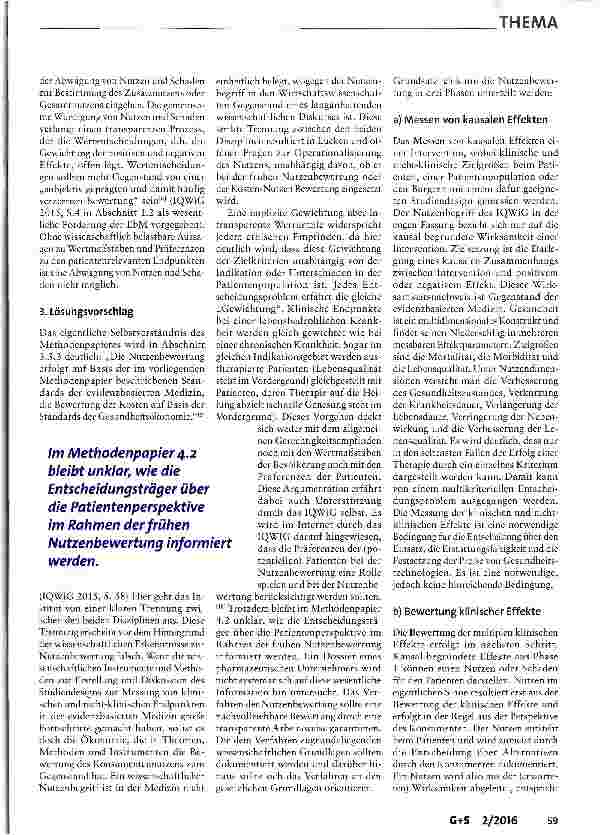 Vorschauseite 4: Die Methode der Nutzenbewertung in Deutschland