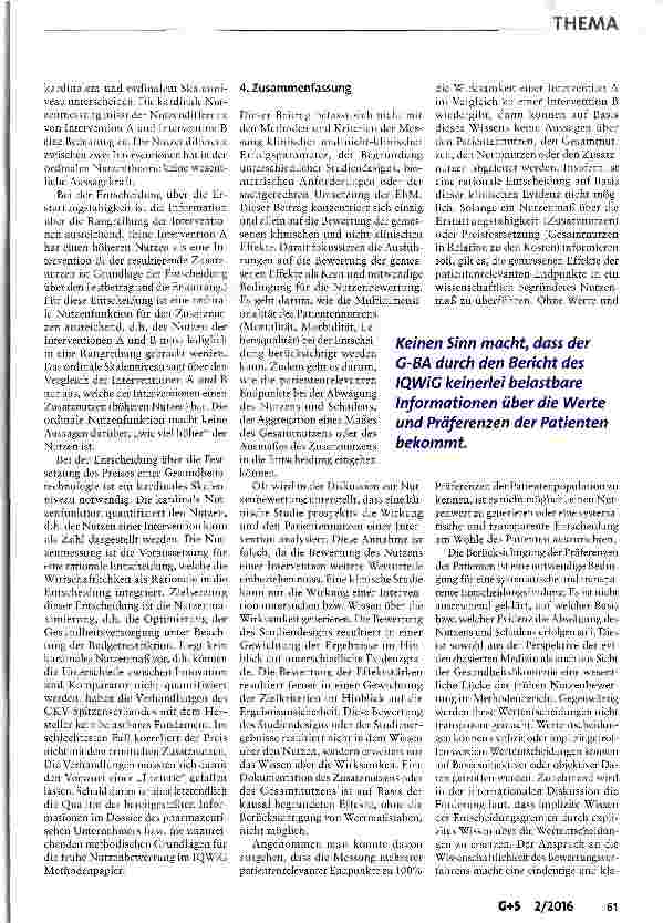 Vorschauseite 6: Die Methode der Nutzenbewertung in Deutschland