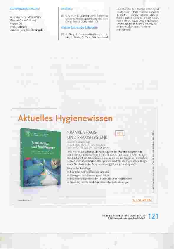 Vorschauseite 5: Das Kondom-Urinal - eine Alternative zum Blasen-Dauerkatheter! ?