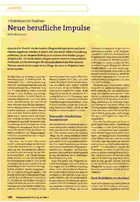 Vorschauseite 1: Neue berufliche Impulse