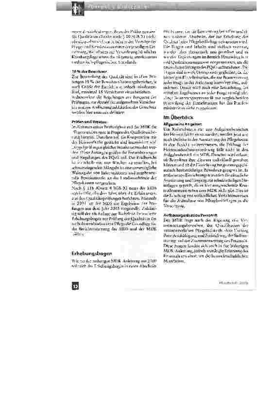 Vorschauseite 3: Die Neuen:Prüfungsrichtlinie und MDK-Prüfanleitungen