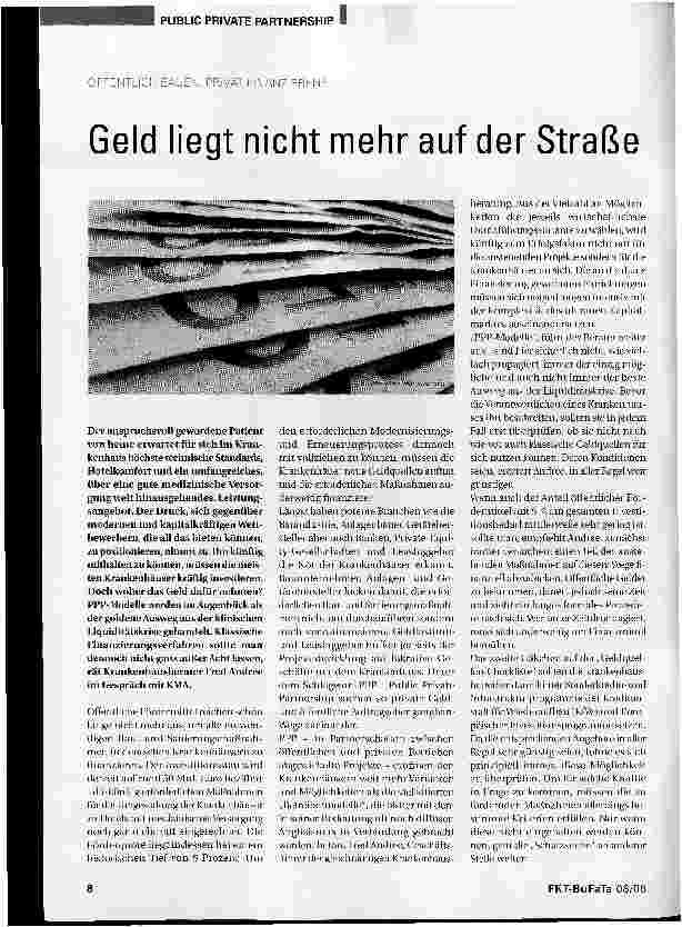 Vorschauseite 1: Geld liegt nicht mehr auf der Straße