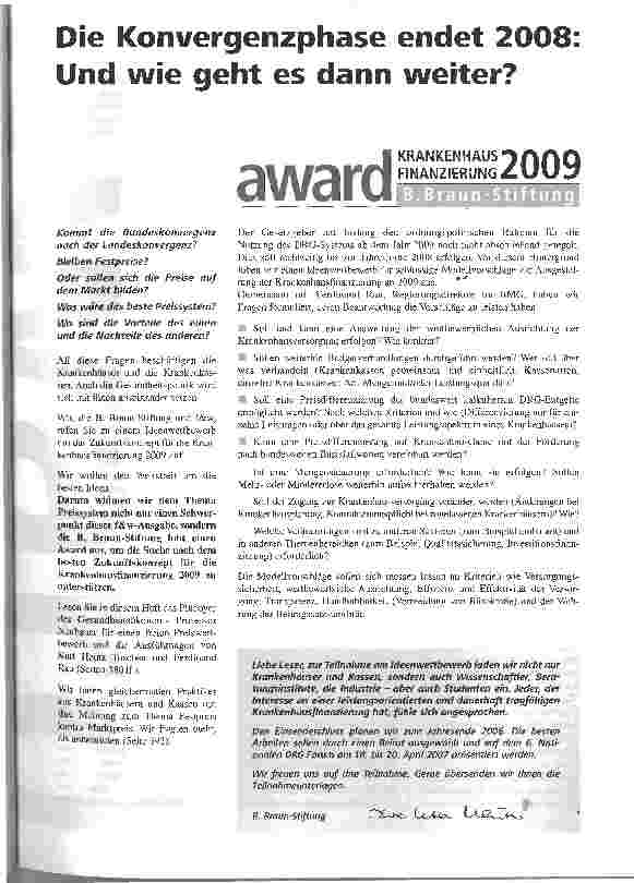 Vorschauseite 1: Die Konvergenzphase endet 2008: Und wie geht es dann weiter?