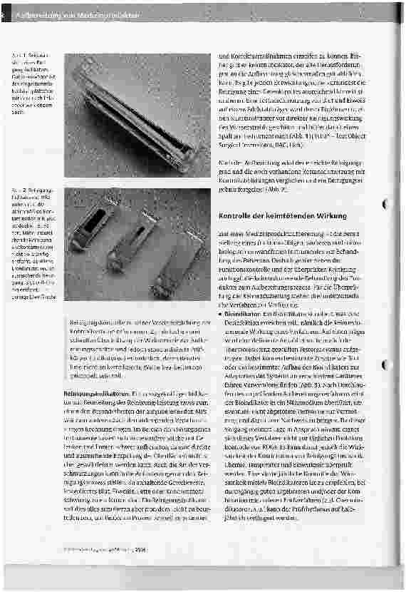 Vorschauseite 6: Aufbereitung von MedizinproduktenProblerne der Validierung von Reinigungsund Desinfektionsgeräten und Lösungsansätze