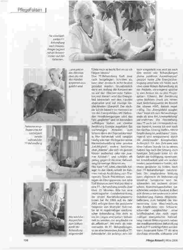 Vorschauseite 3: Therapeutic Touch für das Wohlbefinden