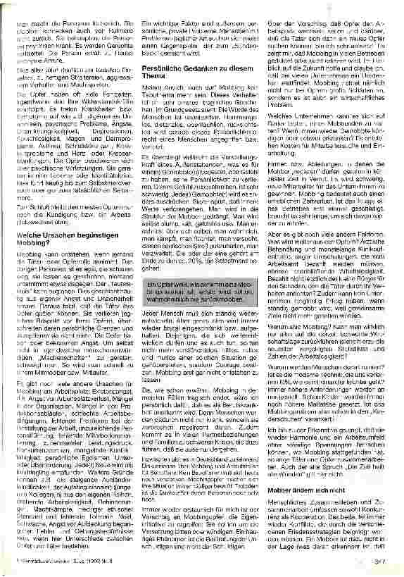 Vorschauseite 2: Mobbing