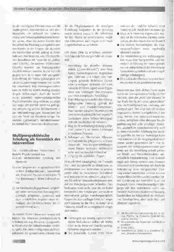 Vorschauseite 3: Können Fixierungen bei dementen Altenheimbewohnern vermieden werden?