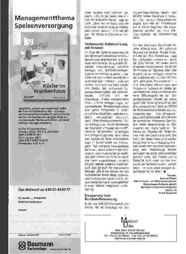 Vorschauseite 3: Sparen - aber nicht am Menschen