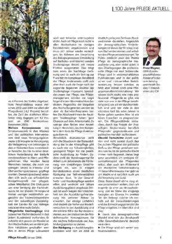 Vorschauseite 2: Pflegeberufe im Wandel