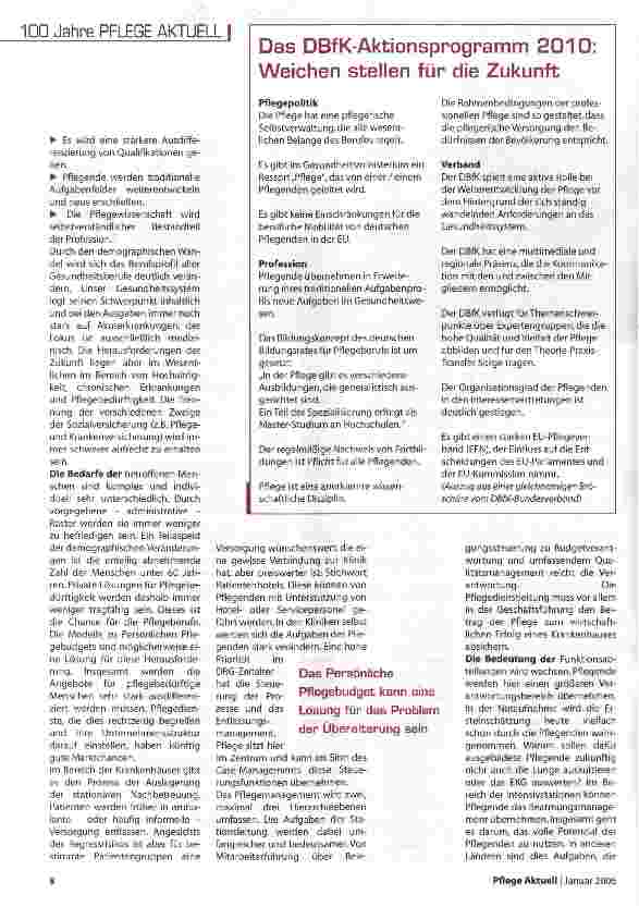 Vorschauseite 3: Pflegeberufe im Wandel