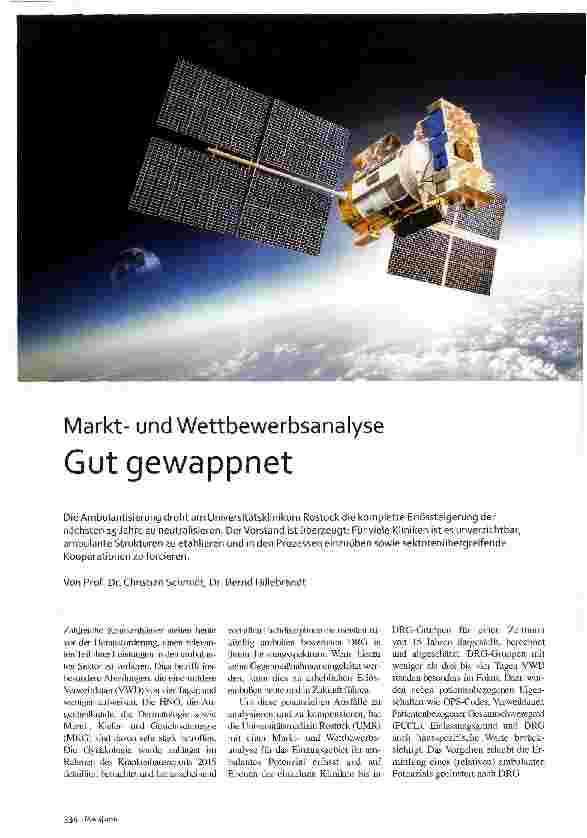 Vorschauseite 1: Marktund Wettbewerbsanalyse Gut gewappnet